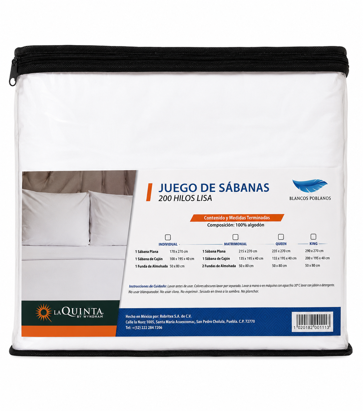 SABANAS 200H 100% ALGODÓN