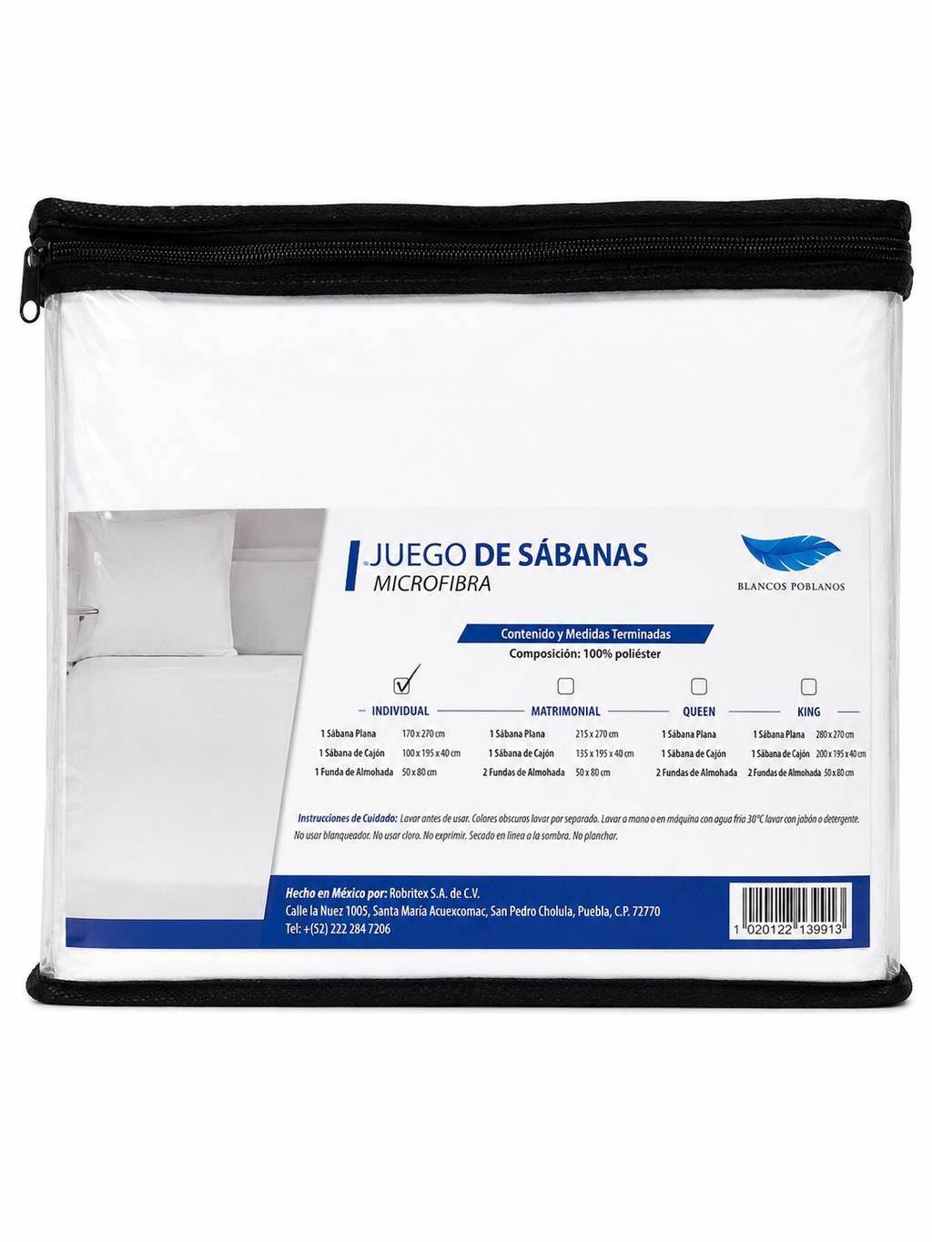 JUEGO DE SABANAS MICROFIBRA